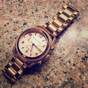 Rose Gold Michael Kors watch (womens)